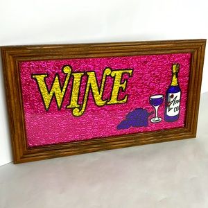 Vintage “Wine” Foil Picture